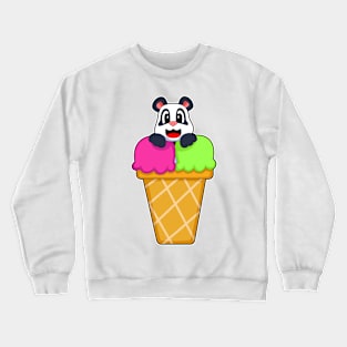 Panda Waffle ice cream Crewneck Sweatshirt